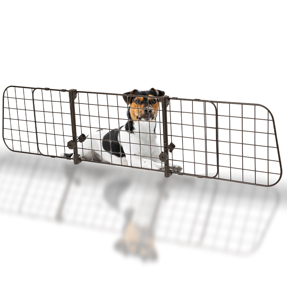 TEMU BAKAJI Divisoria per Cani Universale per Poggiatesta Auto, Rete di Protezione Bagagliaio per Trasporto Animali con Aste Telescopiche Regolabili,