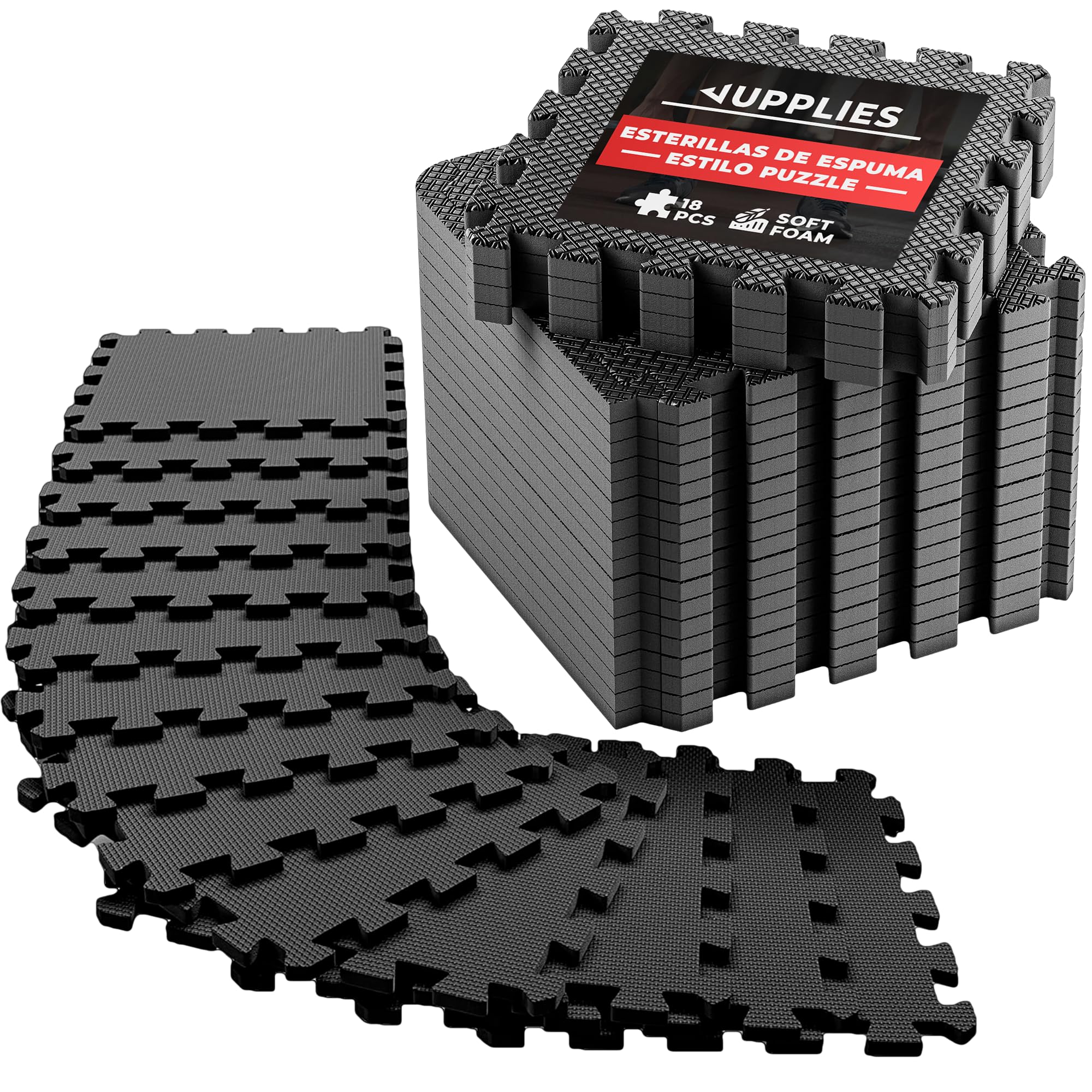 suelo gimnasio set 18 piezas 32x32x1cm esterilla Temu Spain