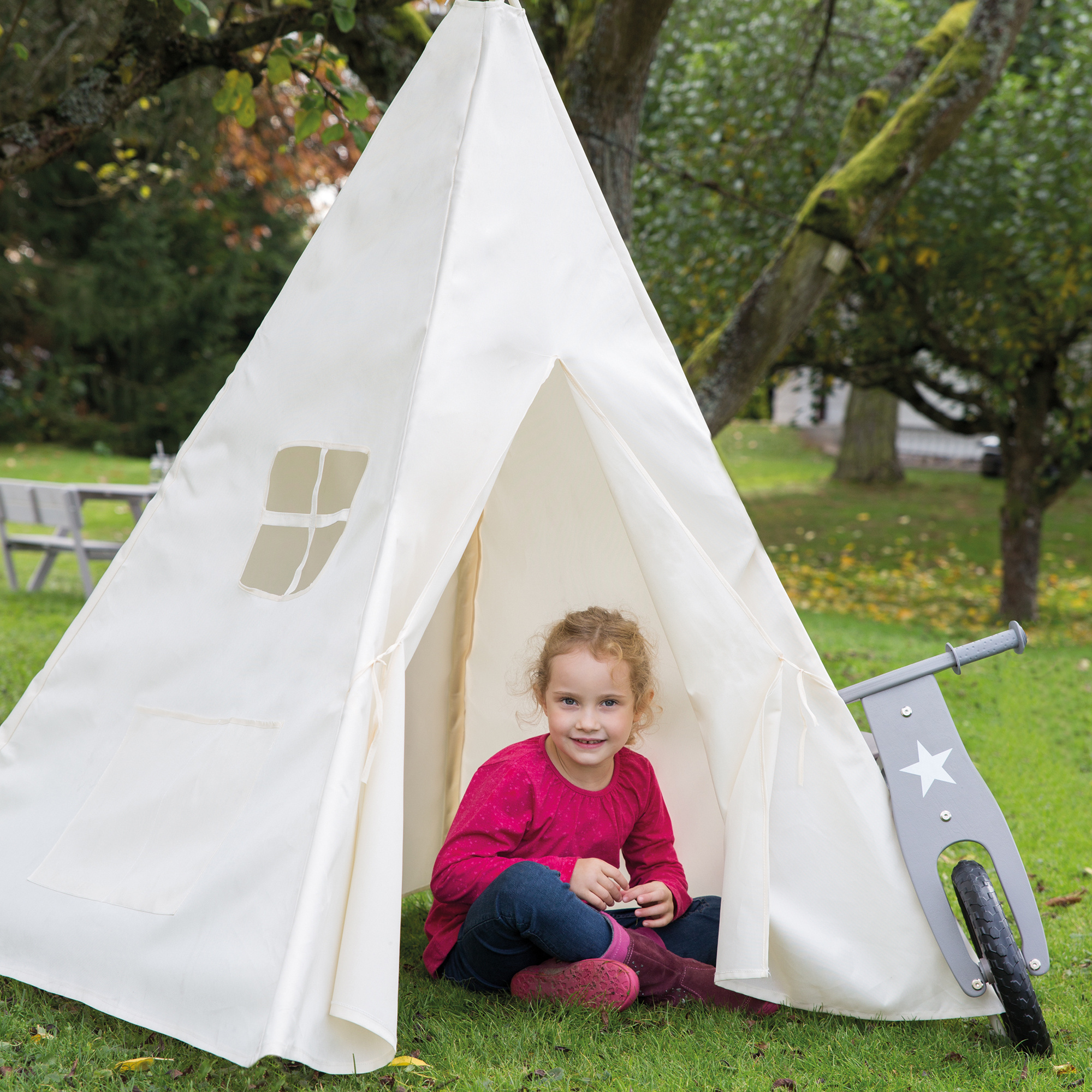 Play Tent, Indian Tent 'tipi', Children's Play Tent Made Of Fabric, . Bag