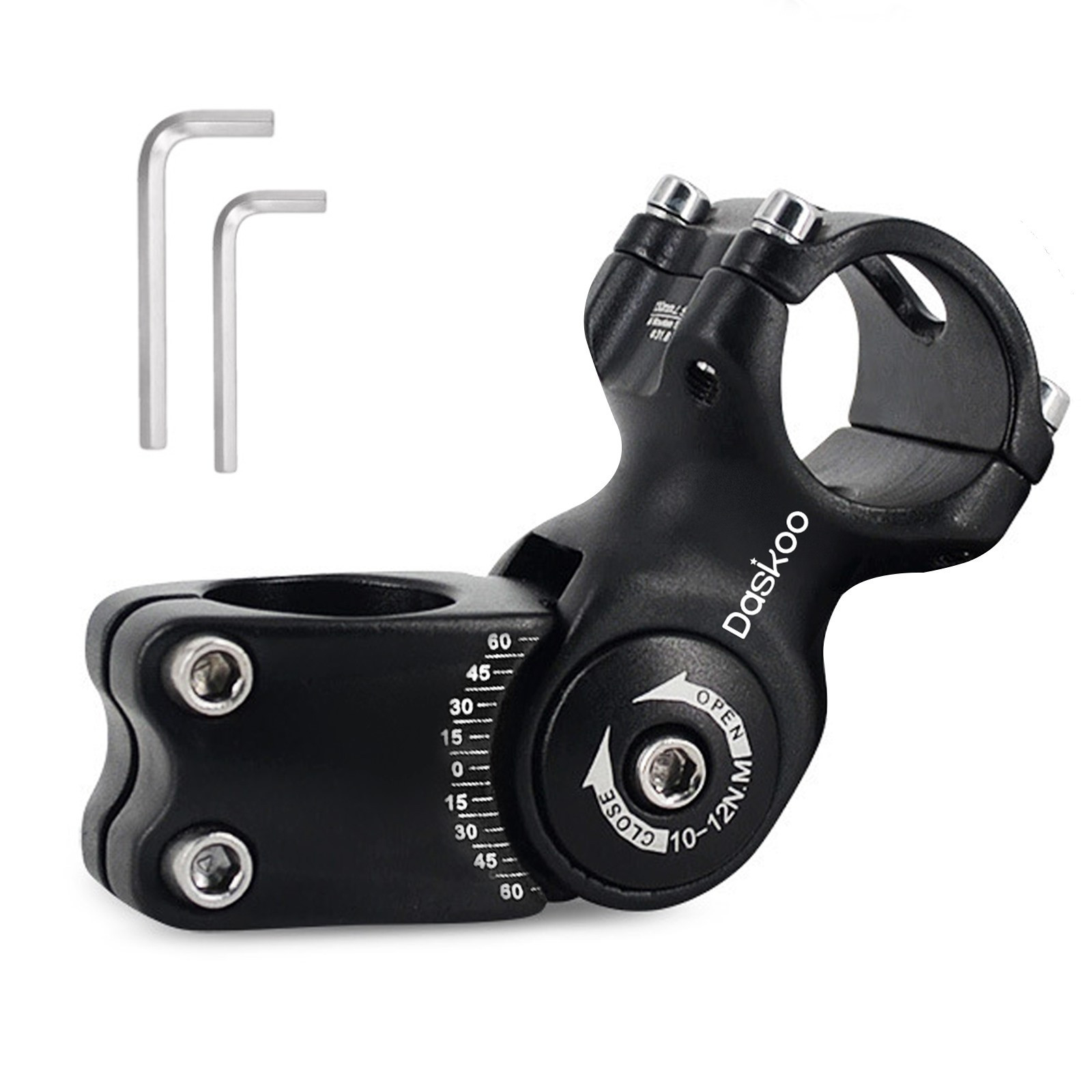 TEMU Adjustable Stem 25.4x90mm ± 60° Adjustable Handlebar Stem Mtb Stem Bicycle Parts