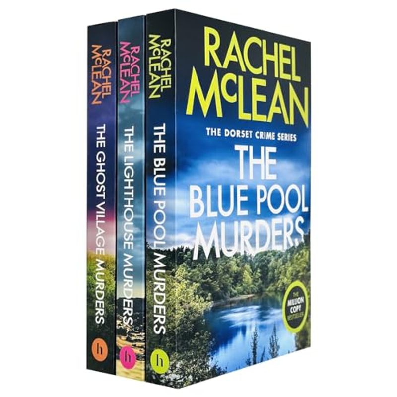 TEMU Dorset Crime Series 7-9 Collection 3 Books Set By Rachel Mclean (the Blue Pool Murders, The Lighthouse Murders And The Ghost Village Murders)