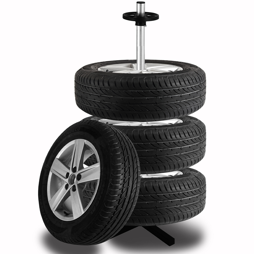 TEMU Albero Porta Pneumatici con 4 Supporti per Cerchioni da Auto, Camion, Moto, Scaffale Portagomme Salvaspazio per Gommista, , Meccanico, Struttura