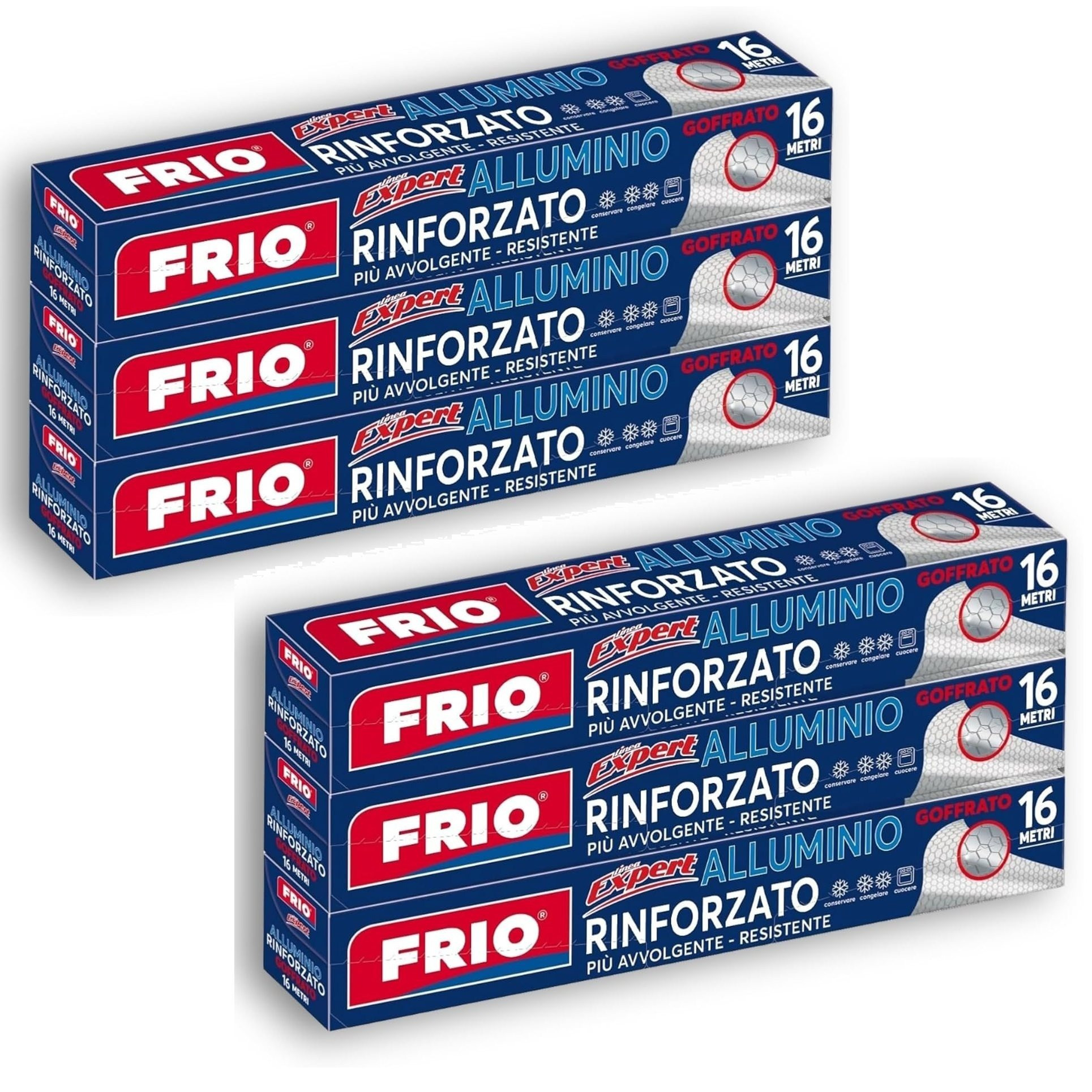 Image of 6-roll Set Of Reinforced Aluminum Foil, 16 Meters Each, Total 96 Meters, For Professional Cooking, Less Waste, Flexible, , Parchment Paper