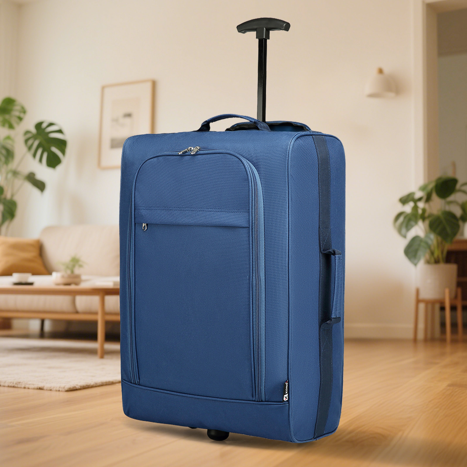 E-shop Leichter Kabinentrolley Handgepäck Koffer Weiche Hülle Kleiner Koffer für Flugzeug Handgepäck für Lufthansa Eurowings Ryanair Rollkoffer Trolley