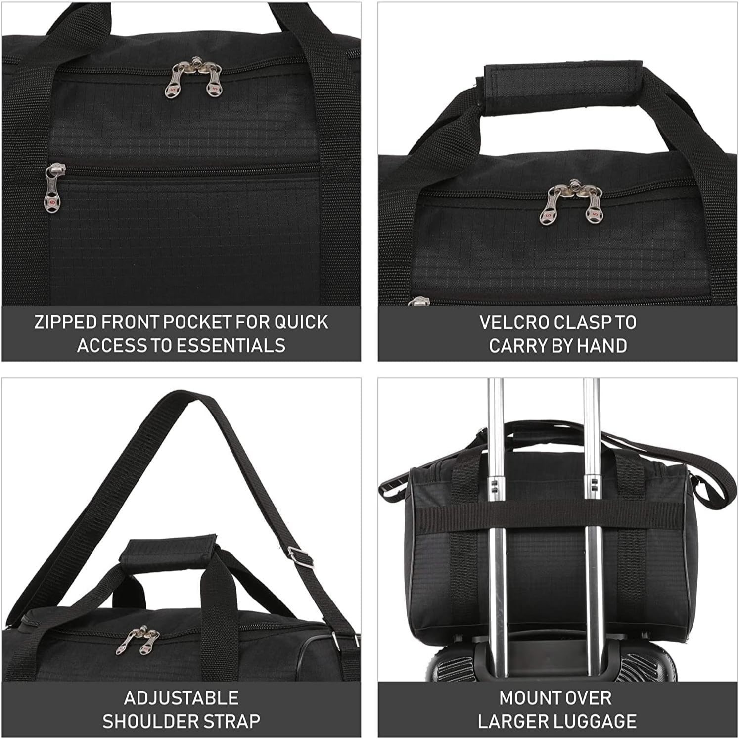 5 Cities 2pcs Cabin Luggage Set with Under Seat Flight Holdall
