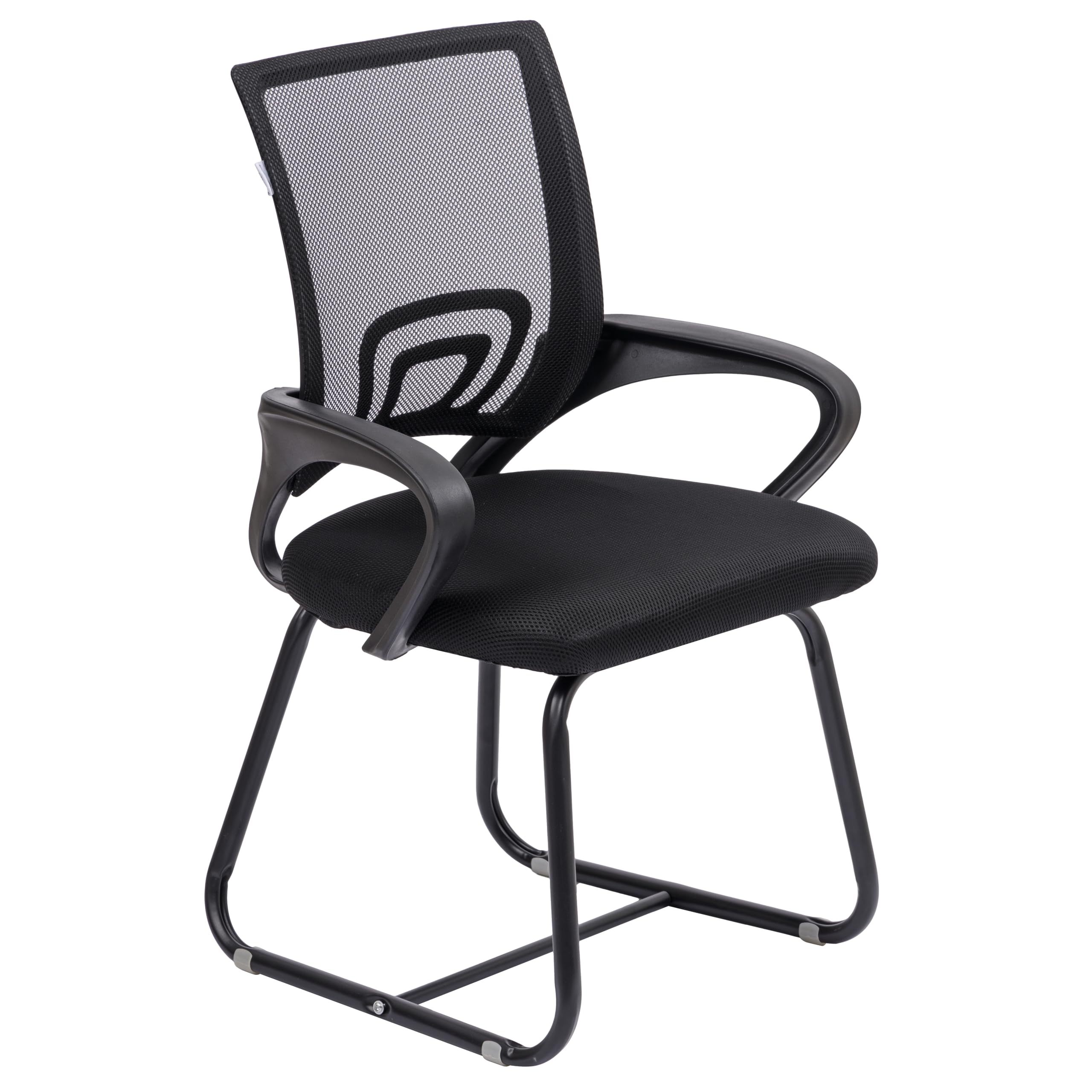 Baroni Office Chair With Armrests And Ergonomic Backrest In Breathable Fabric, Swivel Chair For And Conferences, Load 130 Kg, Black