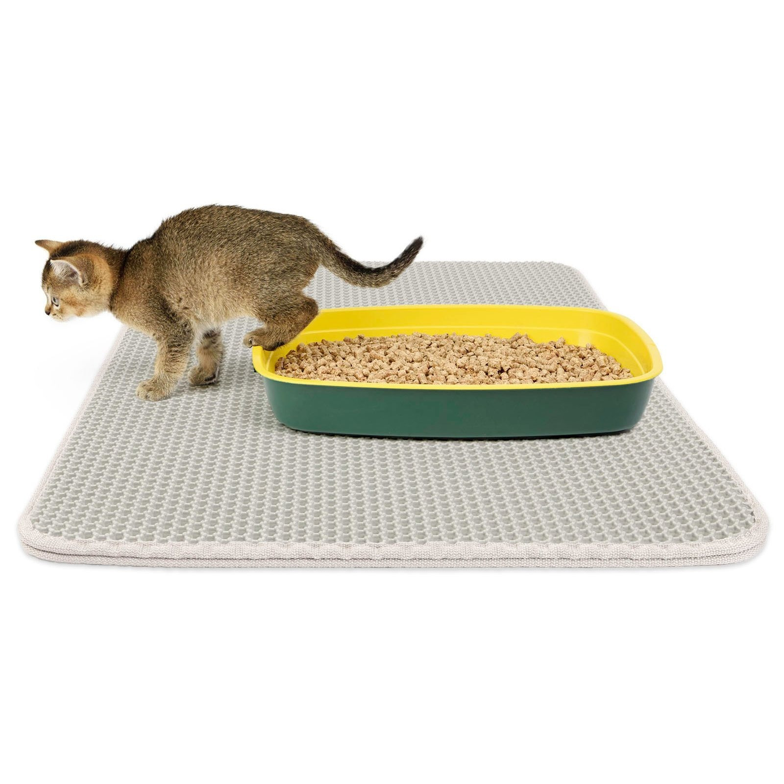 Image of Charly Cat Litter Mat – Waterproof, Non-slip Litter Box Mat To Prevent Litter Spillage – Floor Mat For Cat Toilet