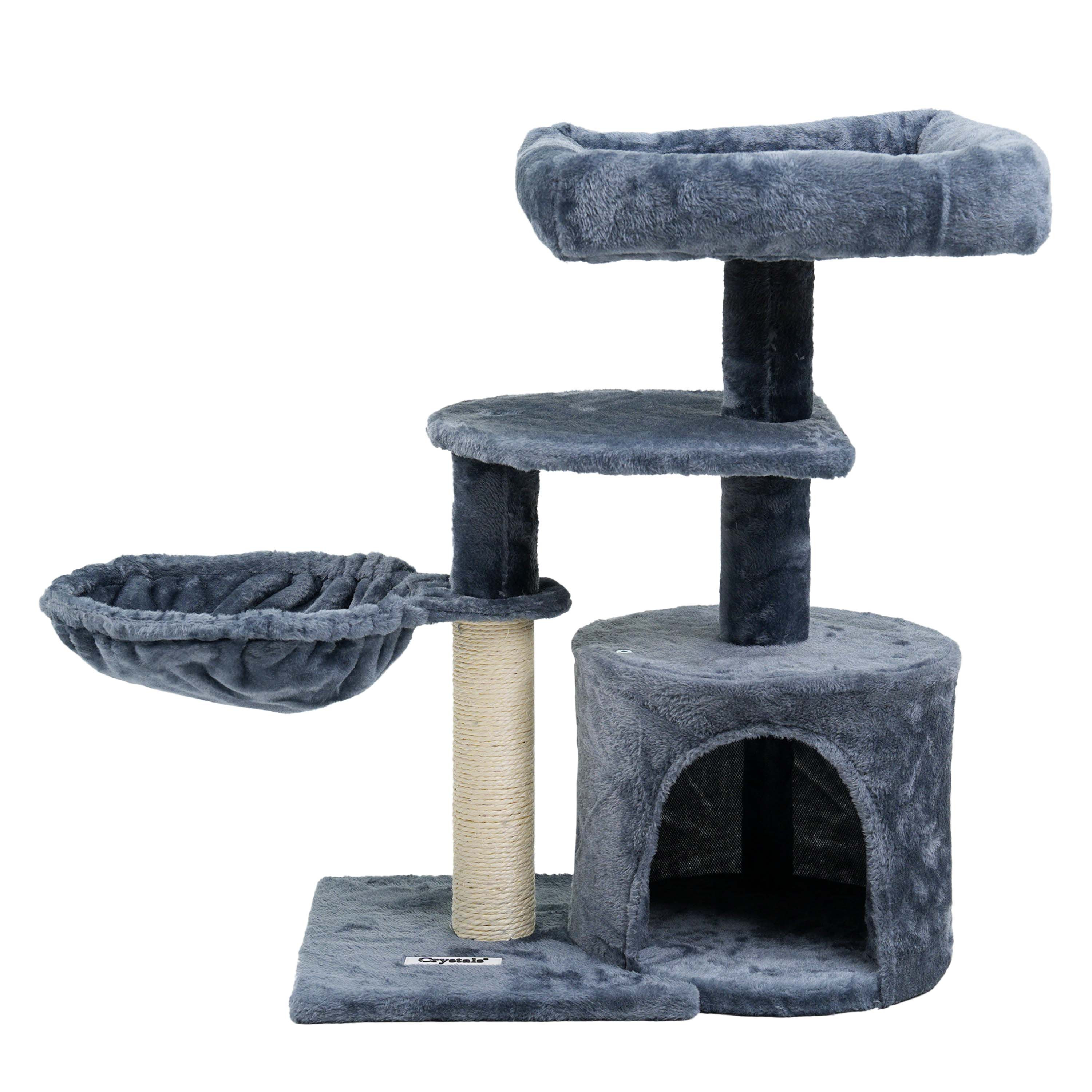 TEMU 68cm Multi-level Cat Tree Tower – Sturdy Activity Centre With Scratching Posts, Condos, Ladder & Platforms – Large Indoor Cat Climbing House For