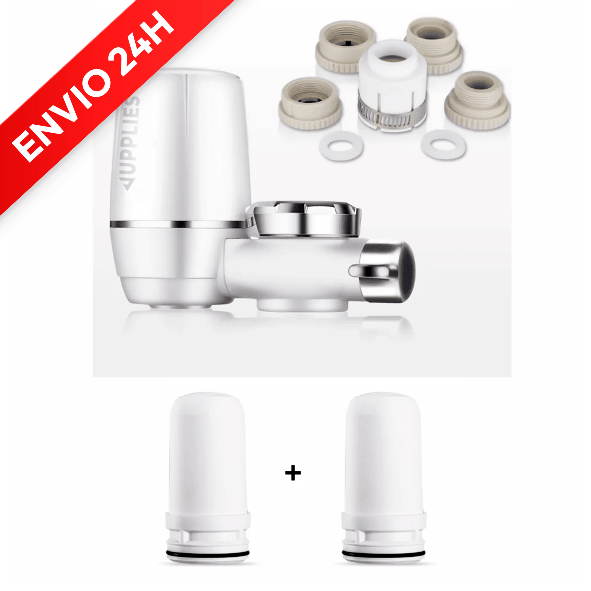 TEMU | Filtro Agua Grifo | Filtro Purificador de Agua para Grifo | Descalcificador de Agua de Rociado | Purificador de Agua para Grifo para Agua con