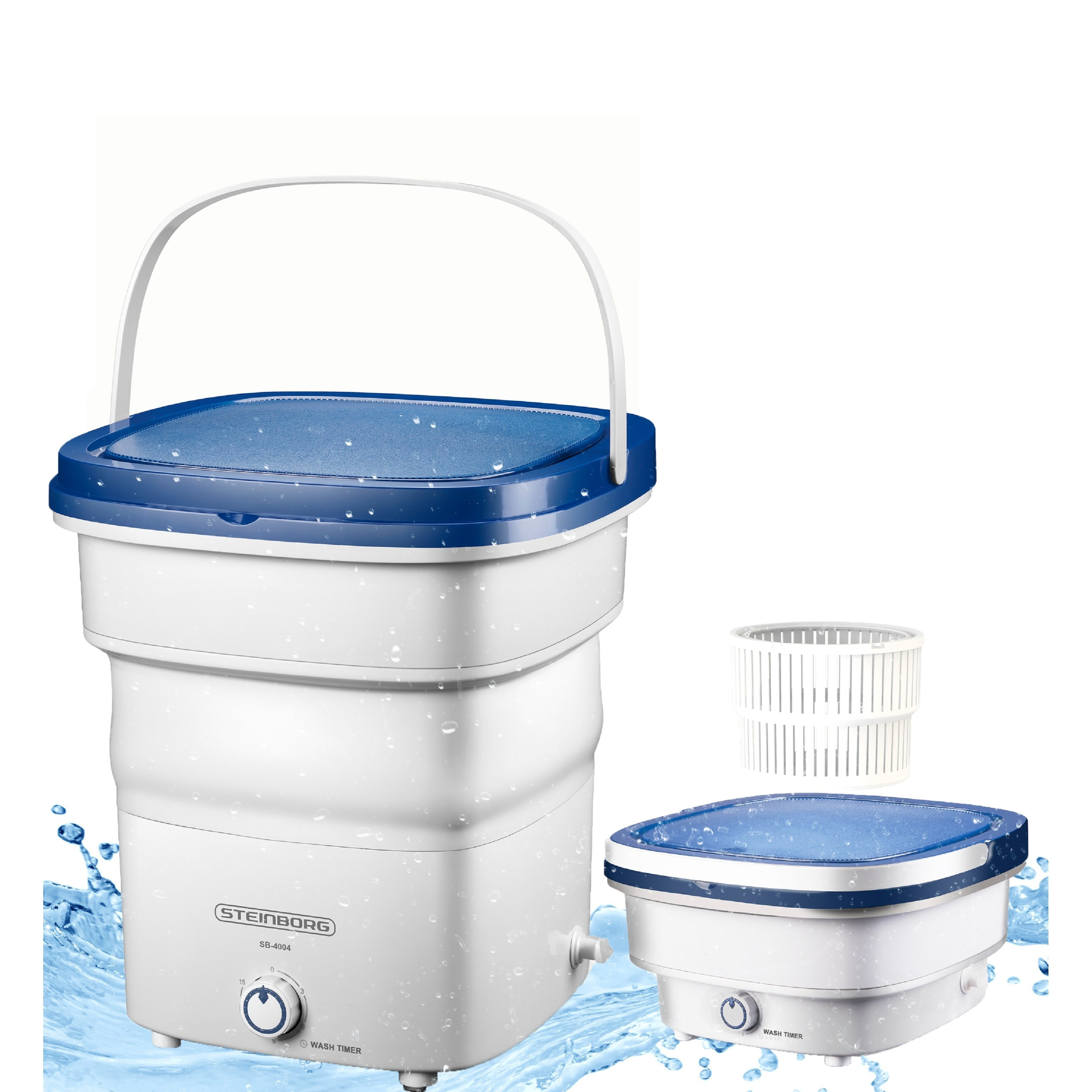 TEMU Portable Washing Machine Mini 1.5 Kg Foldable Washing Machine Camping Washing Machine 135 Watt Spin Function Compact Washing Machine