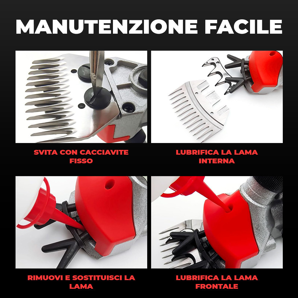 tosatrice per     batteria ricaricabile kit acessori e valigetta 4