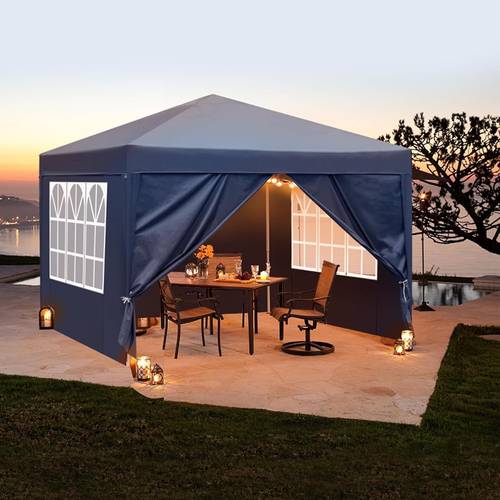 x outdoor canopy up gazebo with sides event shelter party tent white blue