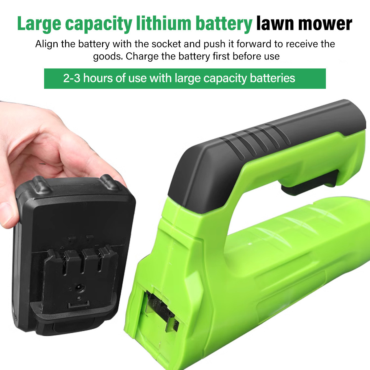 Machine ONLY 21V Cordless Electric Strimmer Grass Trimmer Weed Cutter Garden Edger +2 Battery