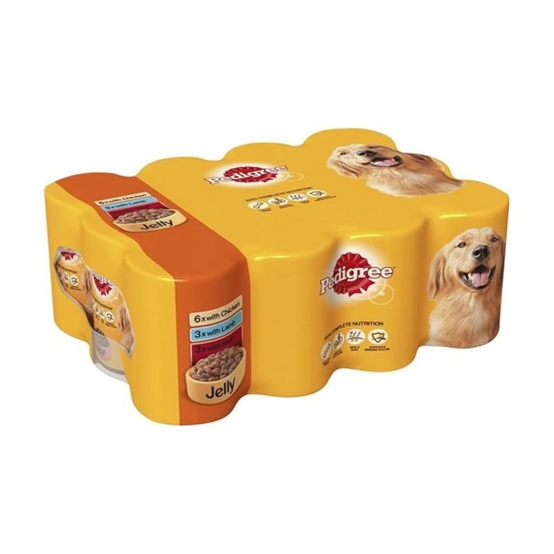 TEMU Pedigree Dog Tins Mixed Pack Of 12 X 385 G