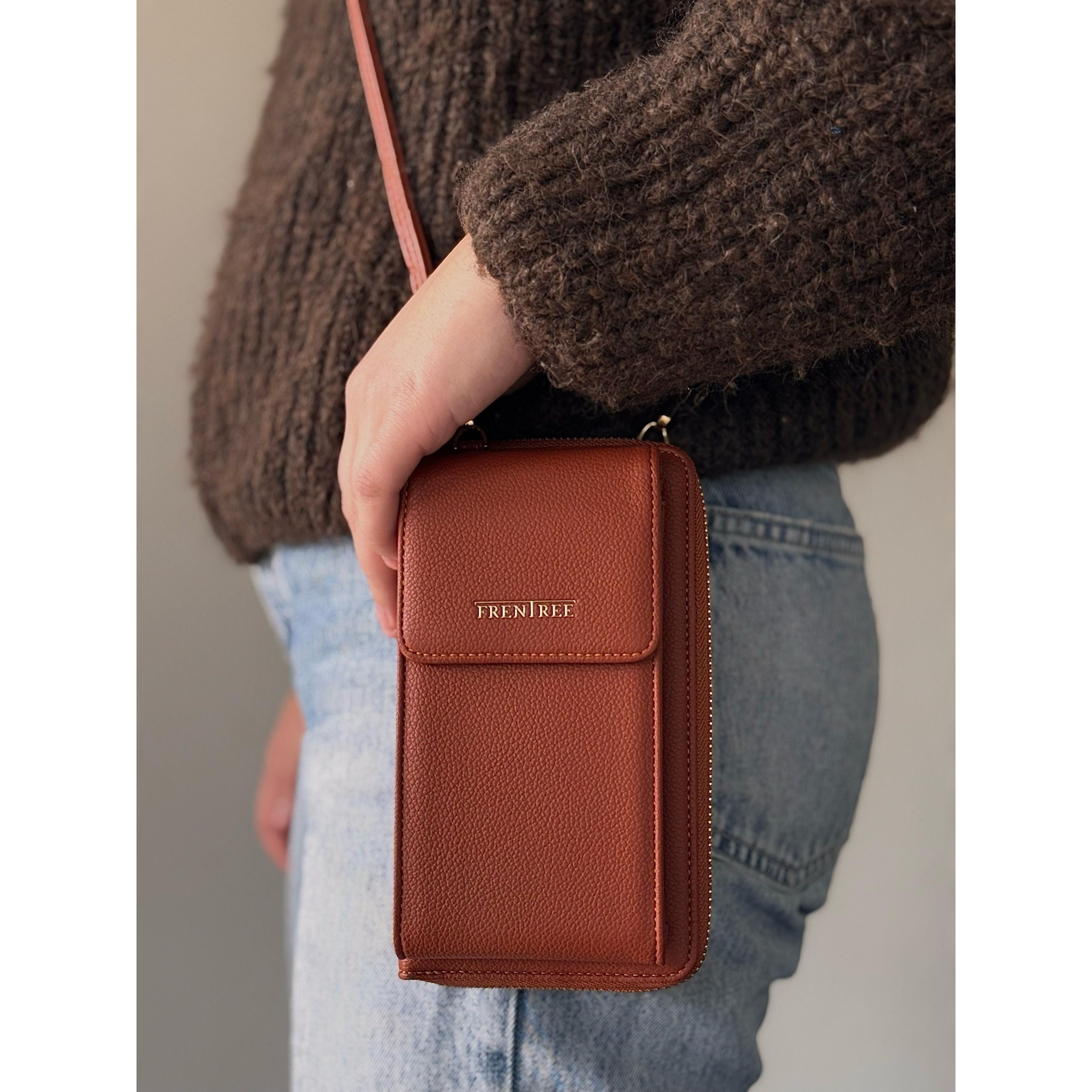 Ladies' Cross-body Handbag With Phone Compartment And Wallet