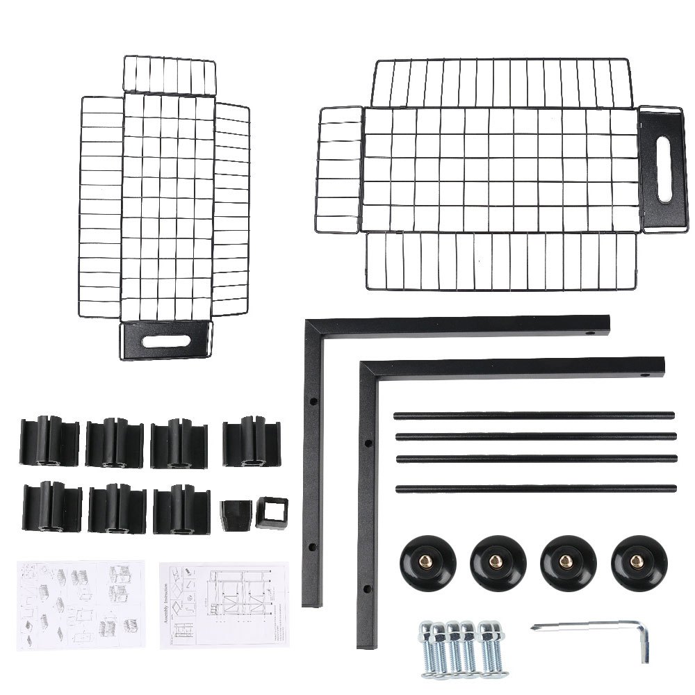 Double Layer Metal Pull-out Drawer Organizer Suitable for Kitchens, Bathrooms, and Offices