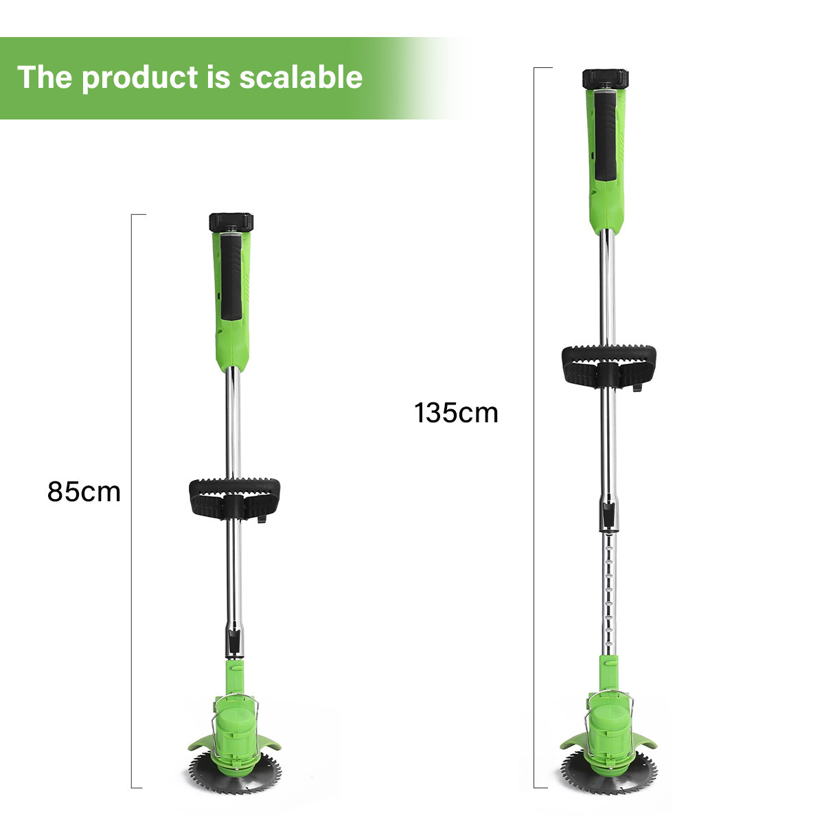 Machine ONLY 21V Cordless Electric Strimmer Grass Trimmer Weed Cutter Garden Edger +2 Battery
