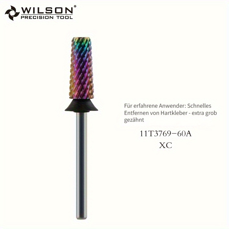 Wilson 5. Professional Nail Drill Bits Conical Flat Nail Drill Straight Nail Drill, Fast And Safe Nail Removal, Universal Tool For Nail Art, Suitable For Nail Studio, Nail Technician And , Nail Art