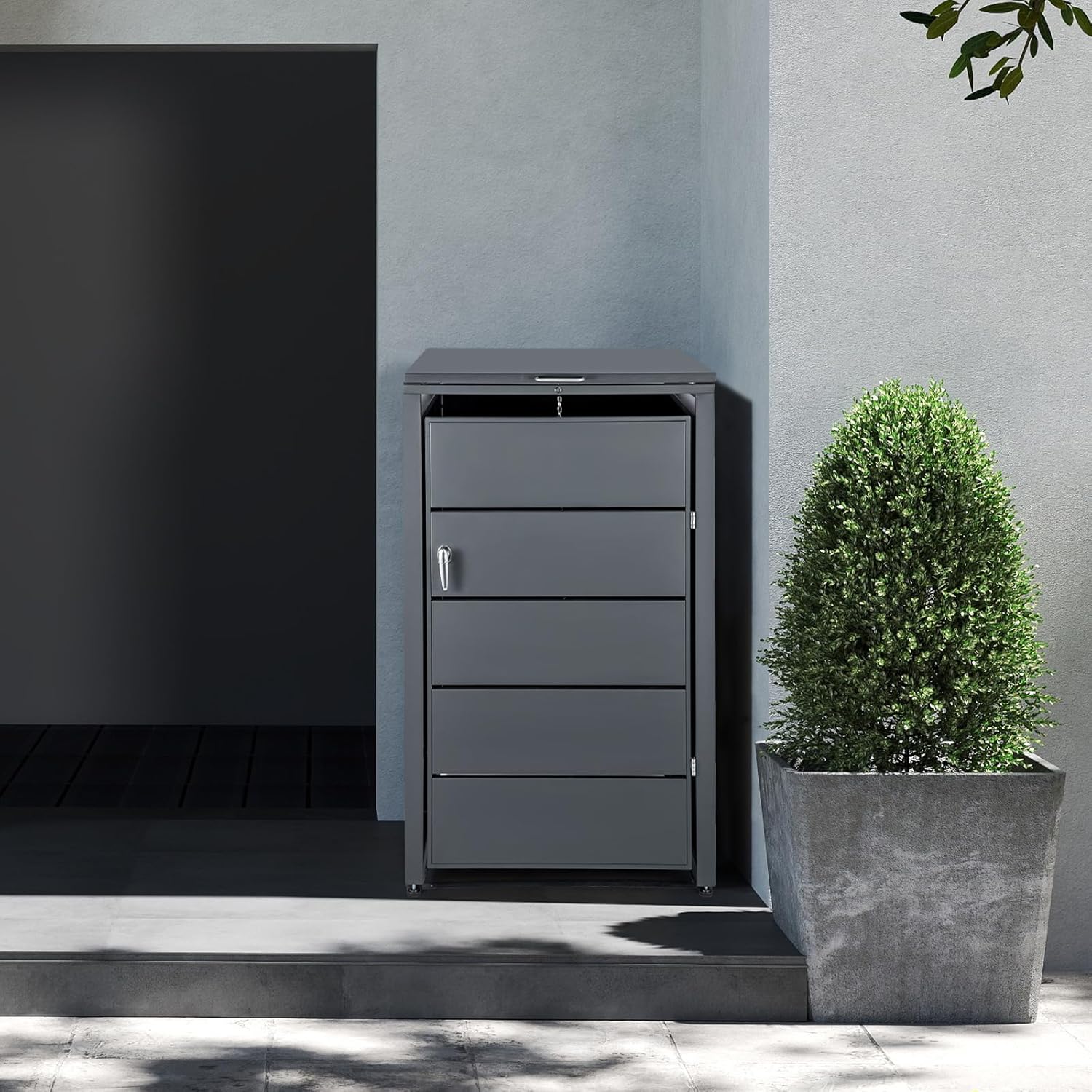 Waste Bin Box For 240l - Waste Bin Cladding Waste Box Ton House Waste Container For Garden & Driveway (1 Ton)