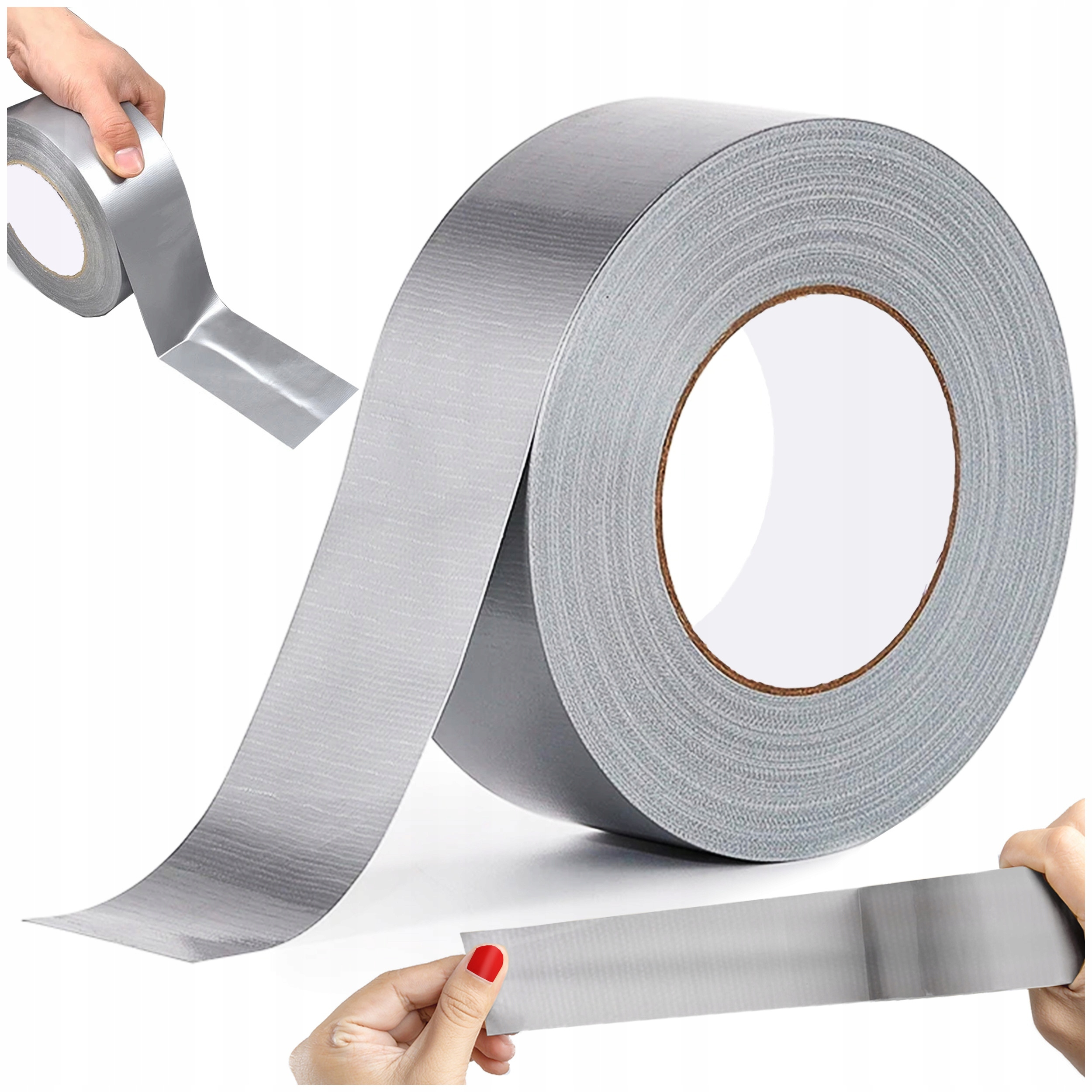 TEMU 50mm - 50m Reinforced Silver Duct Tape Repair Tape