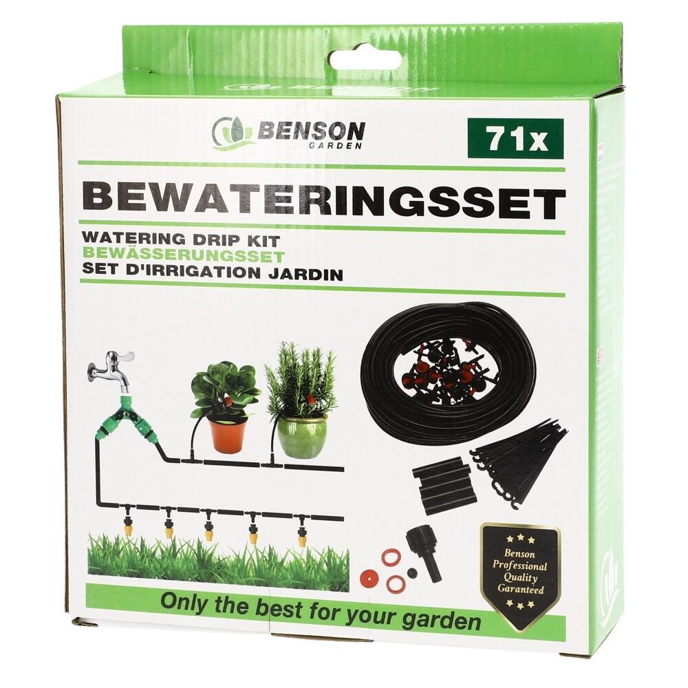 15m Drip Irrigation System Kit For Raised Beds, Garden, And Balcony - Drip Hose Watering Set