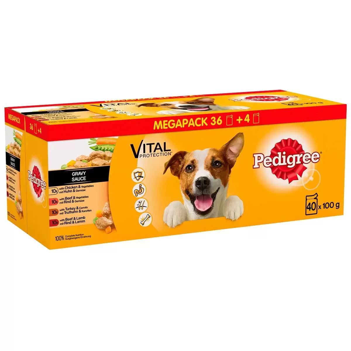 TEMU Pedigree Pouch In Gravy Pack Of 40 X 100g