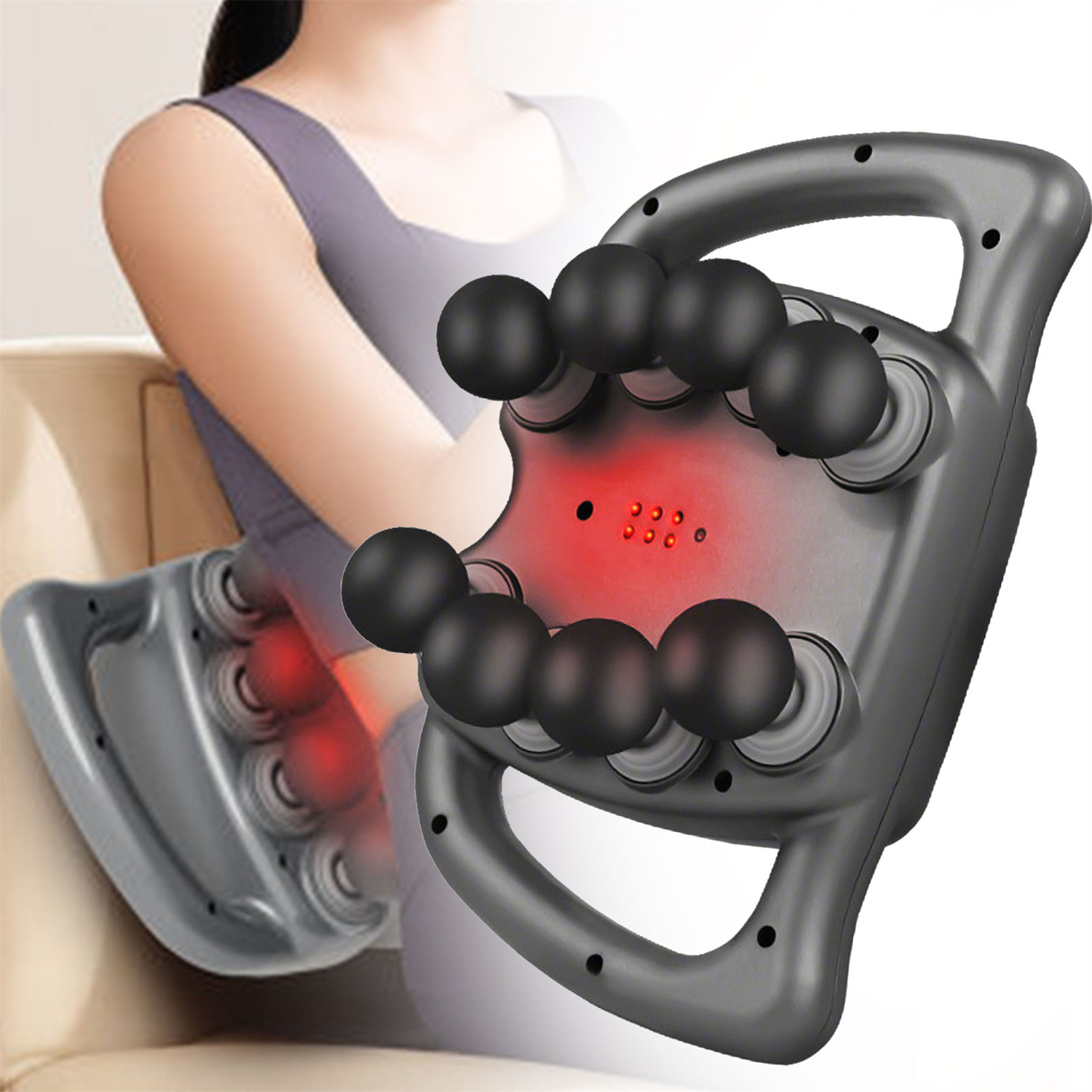   massage gun deep tissue with   9   electric massager tool for legs   waist back buttocks full       ideal gifts for women men mom and dad
