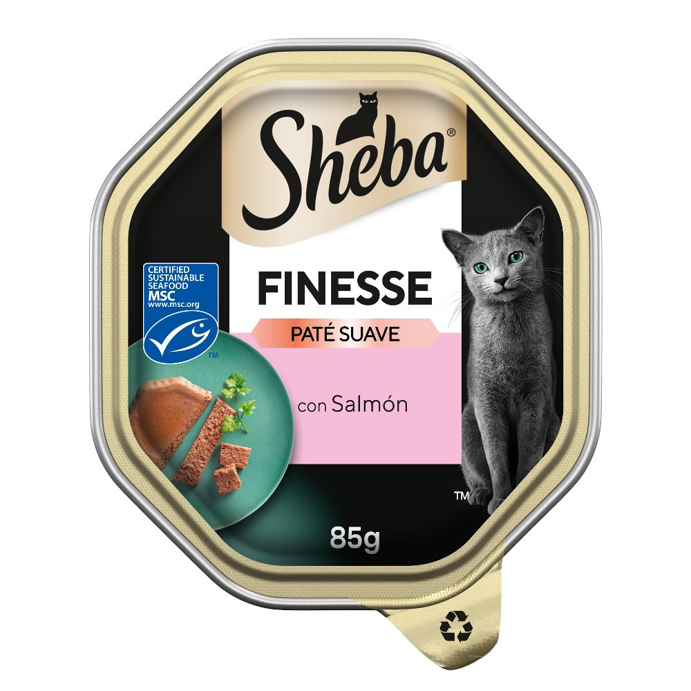 Sheba Finesse - Nourriture humide au pâté pour chat - (PACK 22 X 85Gr.) Nourriture délicieuse et nutritive pour votre chat !