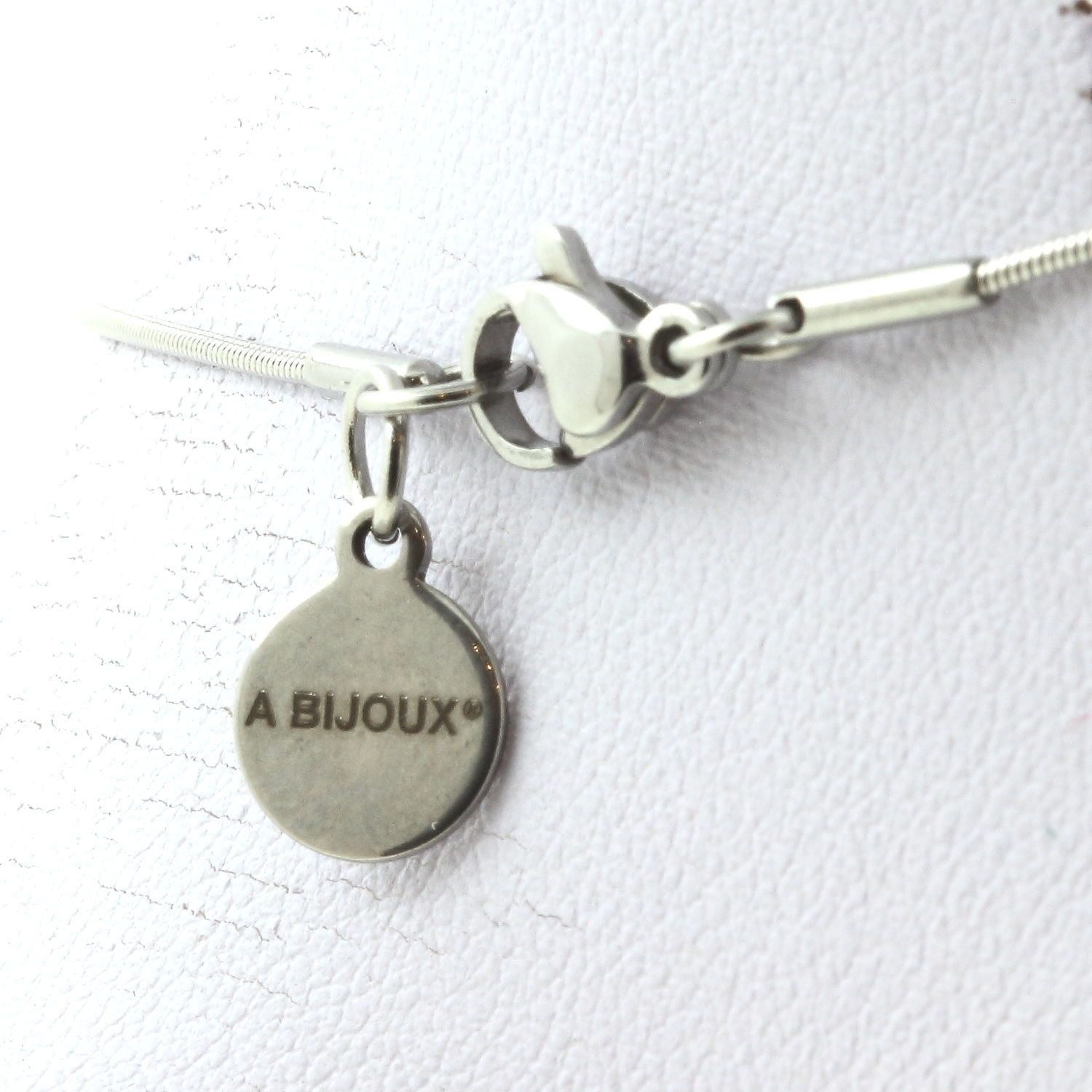 Dream Agate Pearl Necklace with Stainless Steel Chain