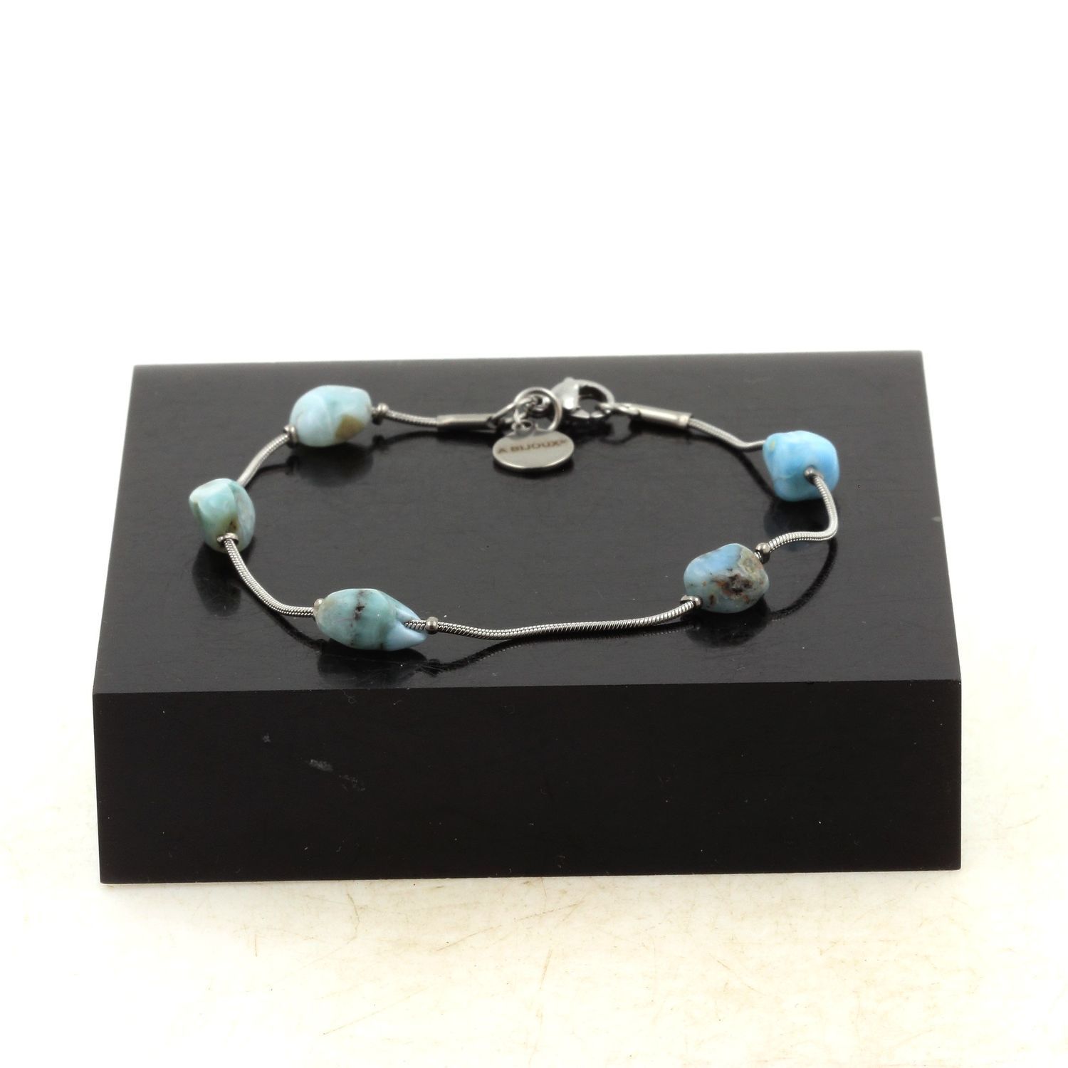 Stainless Steel Bracelet With 5 Natural Pearls Of Free Mm-8 Mm.