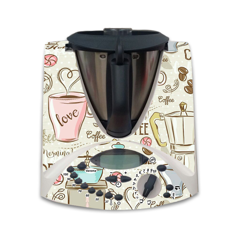 TEMU Vinilo para MOD. COFFE HOT Pegatinas decorativas compatibles con robot de cocina , diseño de accesorios de cocina, resistente , autoadhesiva