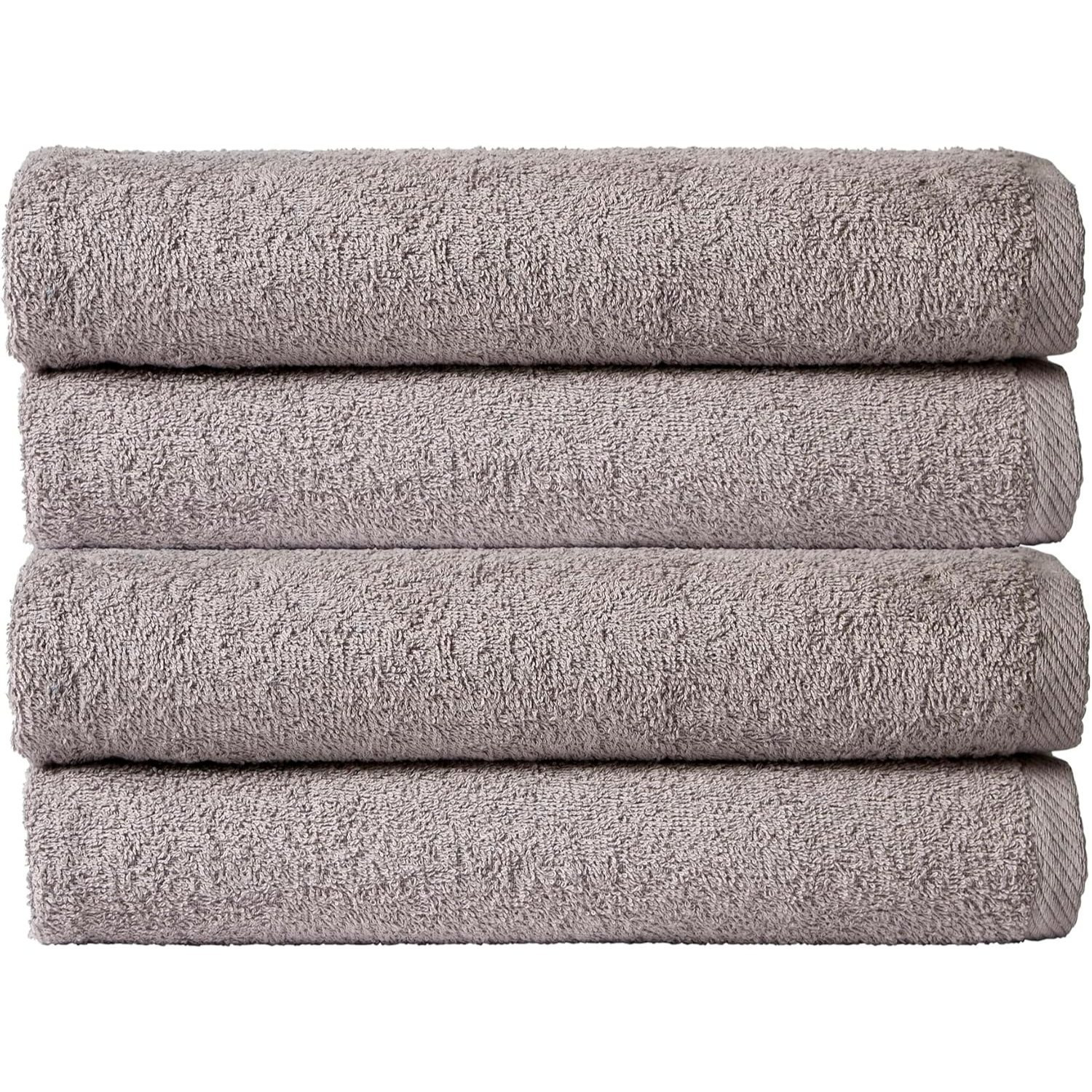 TEMU Pack Of 4 Bath Sheet Multi Purpose Travel Gym Holiday Towels Sheets 85 X 140 Cm