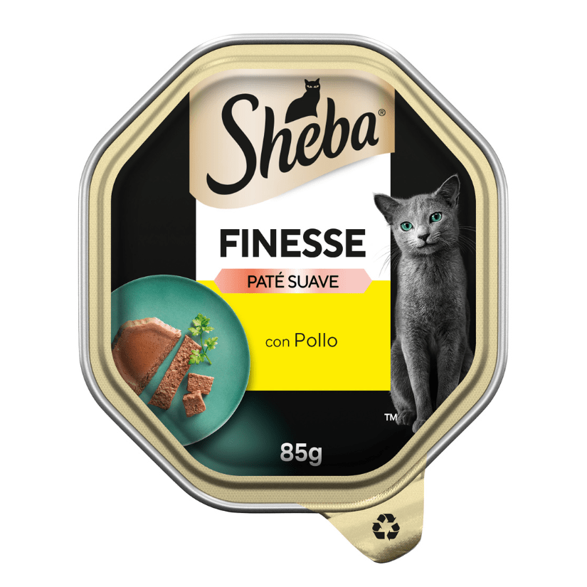 Sheba Finesse - Nourriture humide au pâté pour chat - (PACK 22 X 85Gr.) Nourriture délicieuse et nutritive pour votre chat !