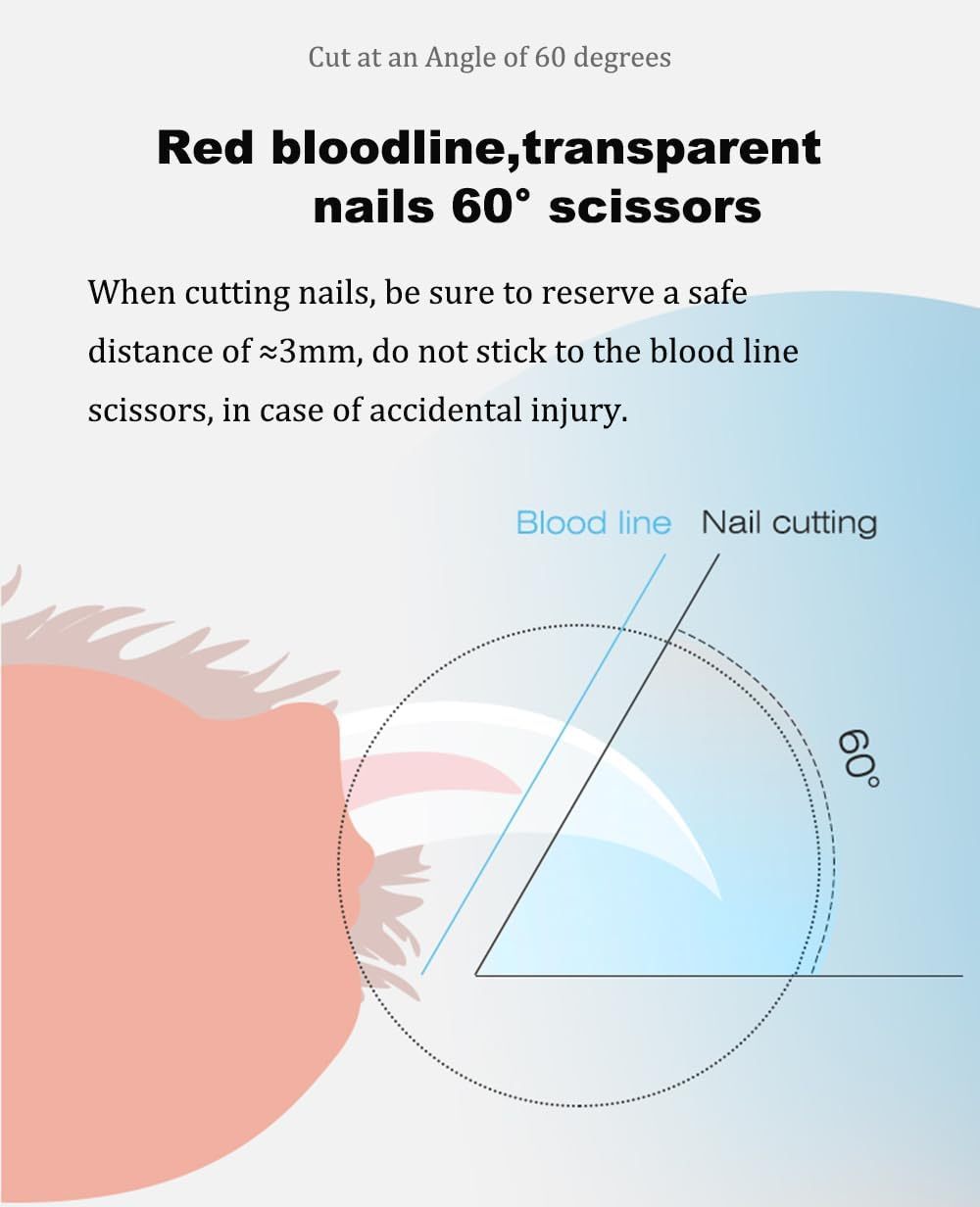 alicate de unhas para gatos, cortador de   para gatos, alicate de unhas para gatos com proteção de segurança, adequado para gatos,  ,   e cães, equipado com luzes led ( ) Detalhes do produto 2