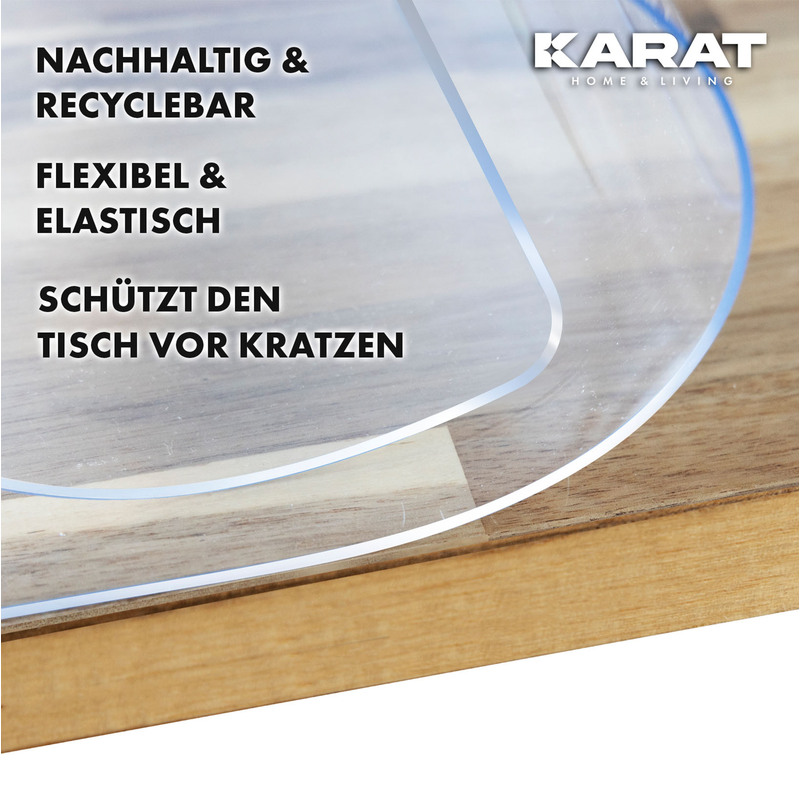 tischfolie transparent – hochgradig