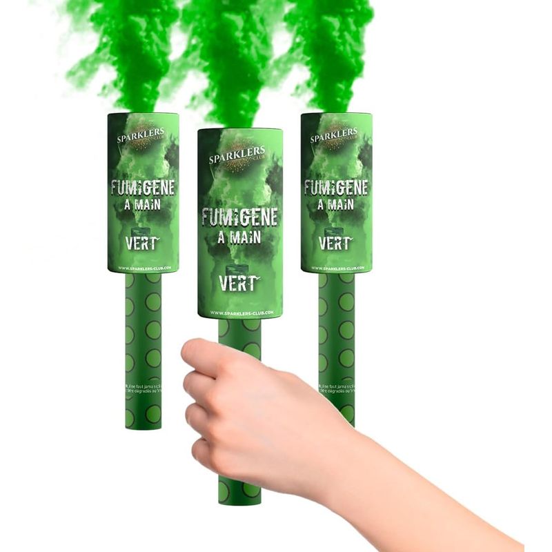 Fumigène Torche A Main 45 Secondes Couleur Jaune - Déclenchement À