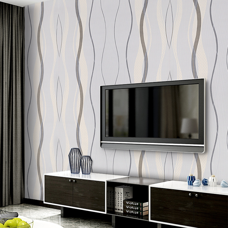 TEMU Embossed Victorian Damask Stripe Wallpaper Rolls - 10x0.53m, 3d Effect, Curve Textured For Home, Bedroom, Living Room