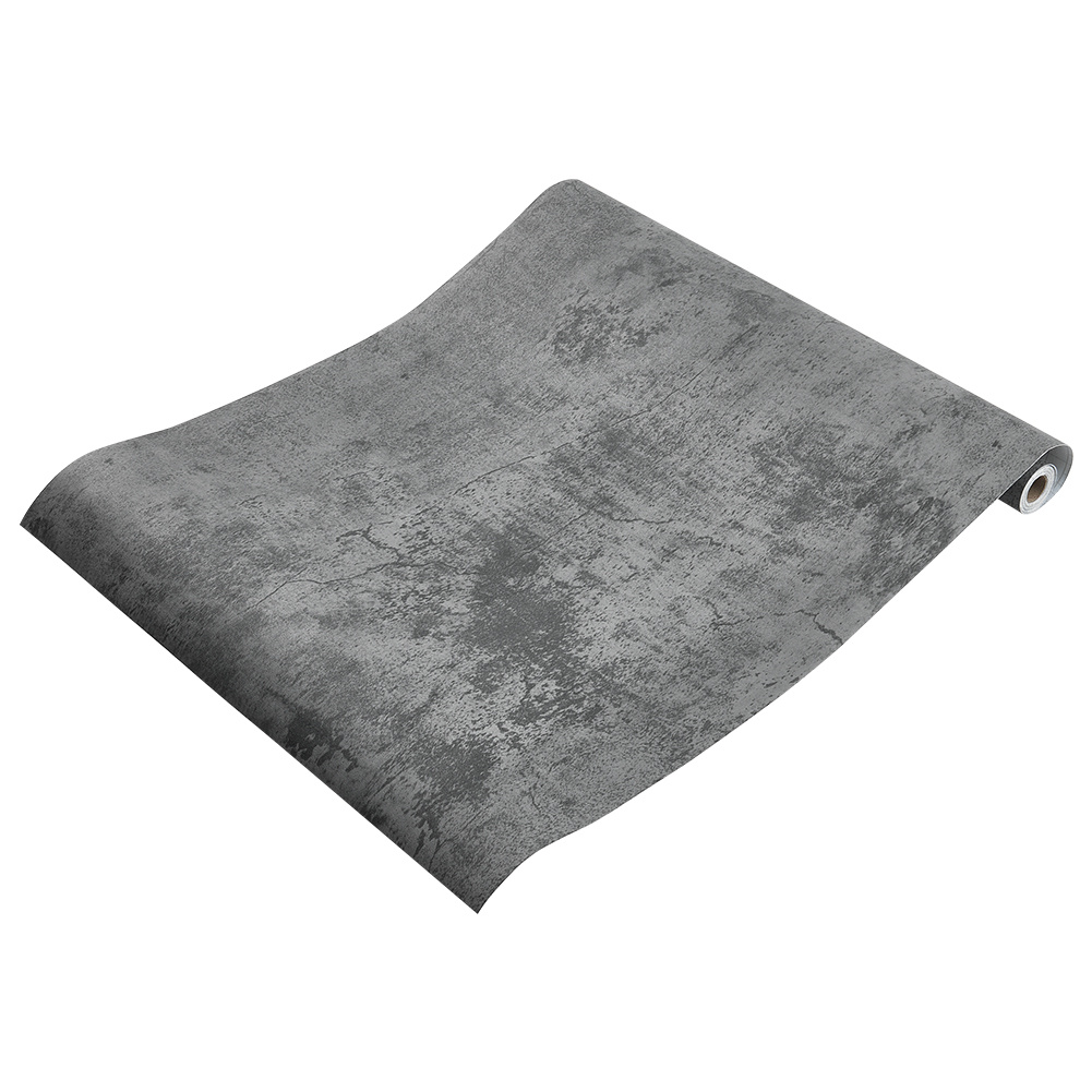 TEMU Grey Self Adhesive Wallpaper 60x500cm Concrete Effect Sticky Back Plastic Industrial Cement Vinyl Wrap Peel And Stick Kitchen Worktop Covering
