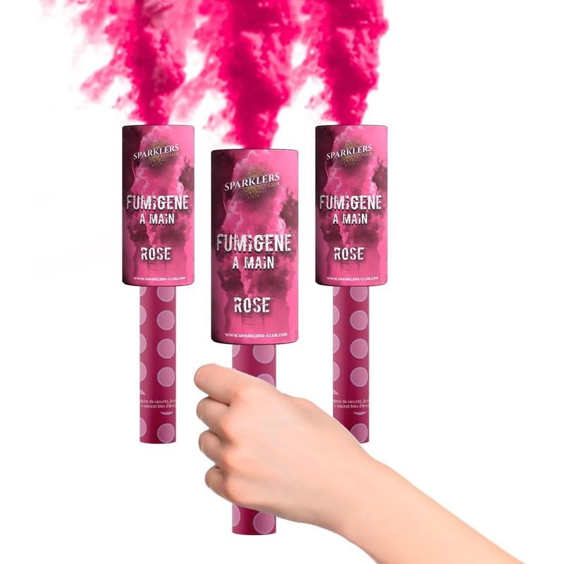 Fumigènes Torche à Main 45 Secondes - Lot De 3, Couleur Blanche, Catégorie F1 | Pour Fêtes, Événements Fumigene Couleur Blanc 45 Secondes