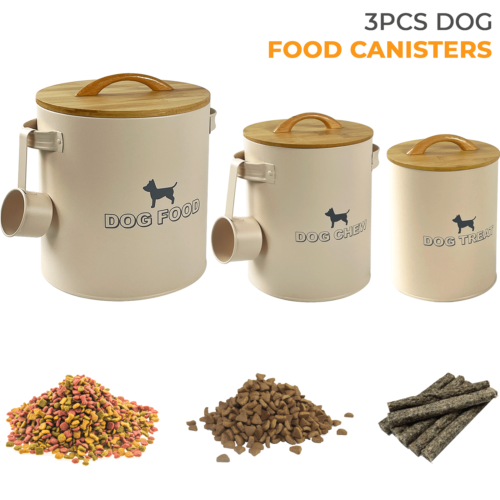 TEMU Pet Dog Food Storage Container Bin - Dog Food Containers For Dry Food - Dog Biscuit Storage Containers - Airtight - Dog Food Storage Bin