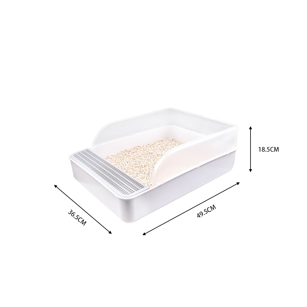 Large High-Sided Cat Litter Box with Splash-Proof Design