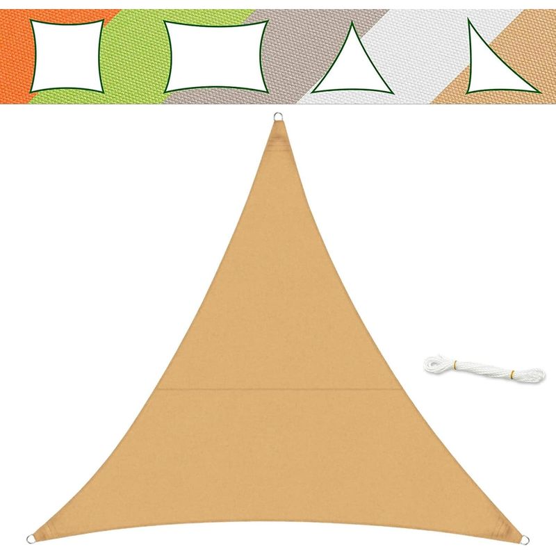 Sun Sail . Fastening Material - Tear-resistant And Water-repellent - Uv Protection Made Of Polyester - In Colors, Shapes And Sizes