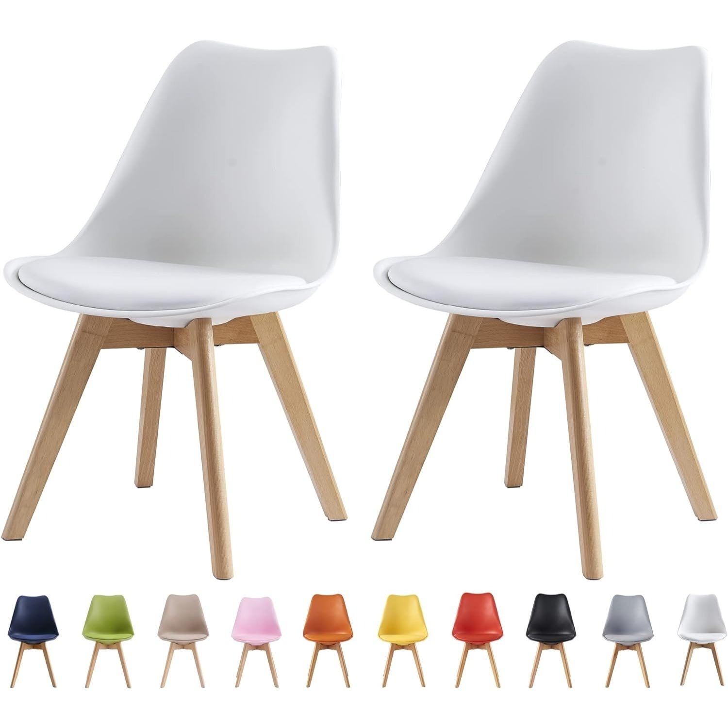 TEMU 2 Pezzi di Sedie da , Sedie da Cucina, Sedie da Ufficio, Sedie Lounge, Sedie Design in Conchiglia in 7 Colori Disponibili