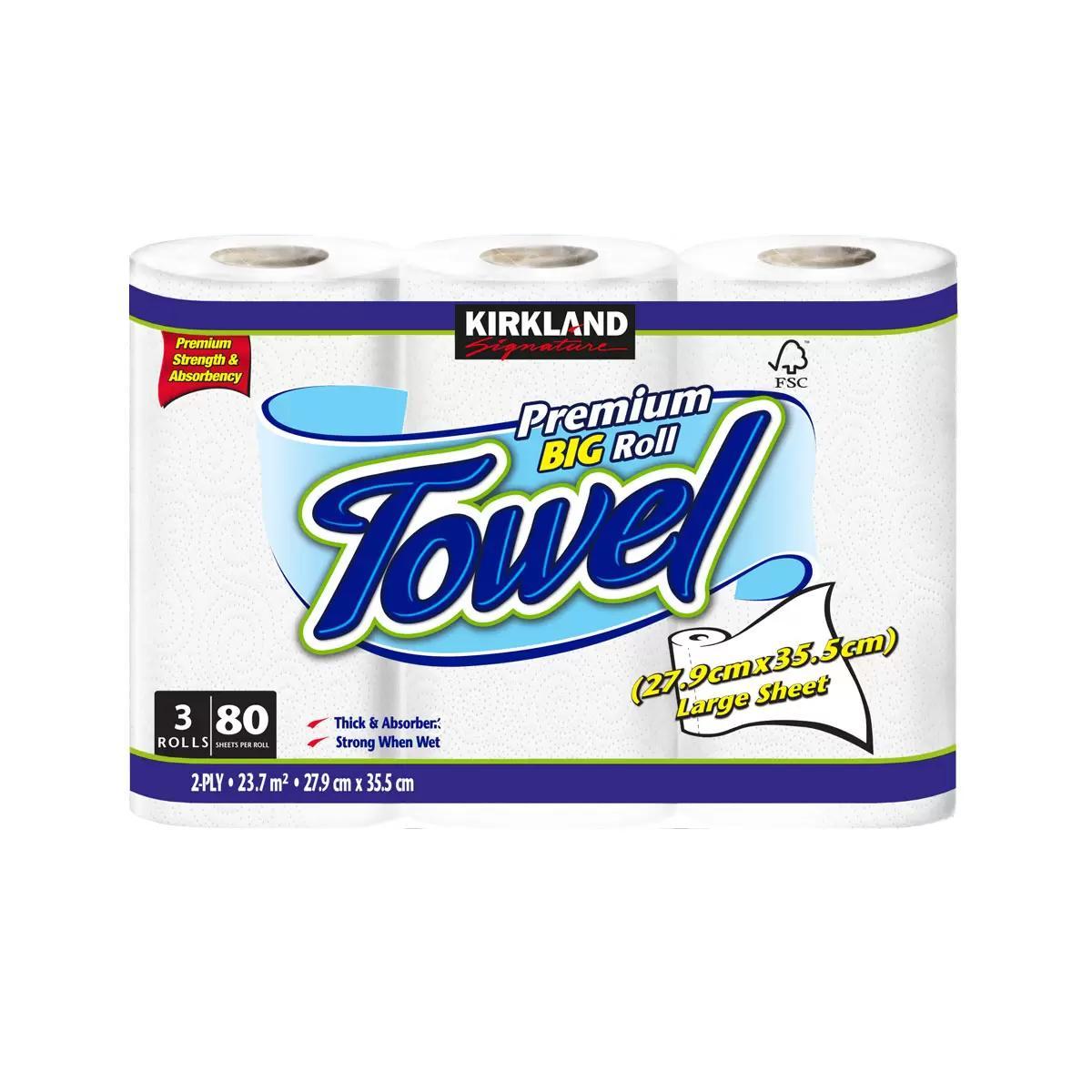 TEMU Roll Towel, Pack Of 4 X 3 X 80 Sheet Pack