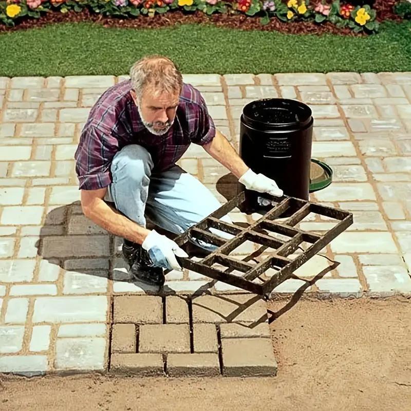 Plus Size - Reusable Concrete Molds For Diy Walkway Pavement Paving - Large 60x50cm Stepping Stone Paver For Lawn Patio Yard Garden