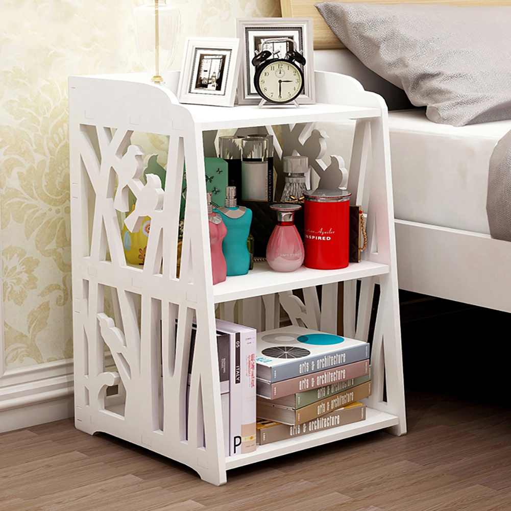 TEMU Modern Small Bedside Table, Open-frame Nightstand, Compact Open-shelf Nightstand For Small Spaces, Sturdy Bedroom Furniture, Easy-assembly