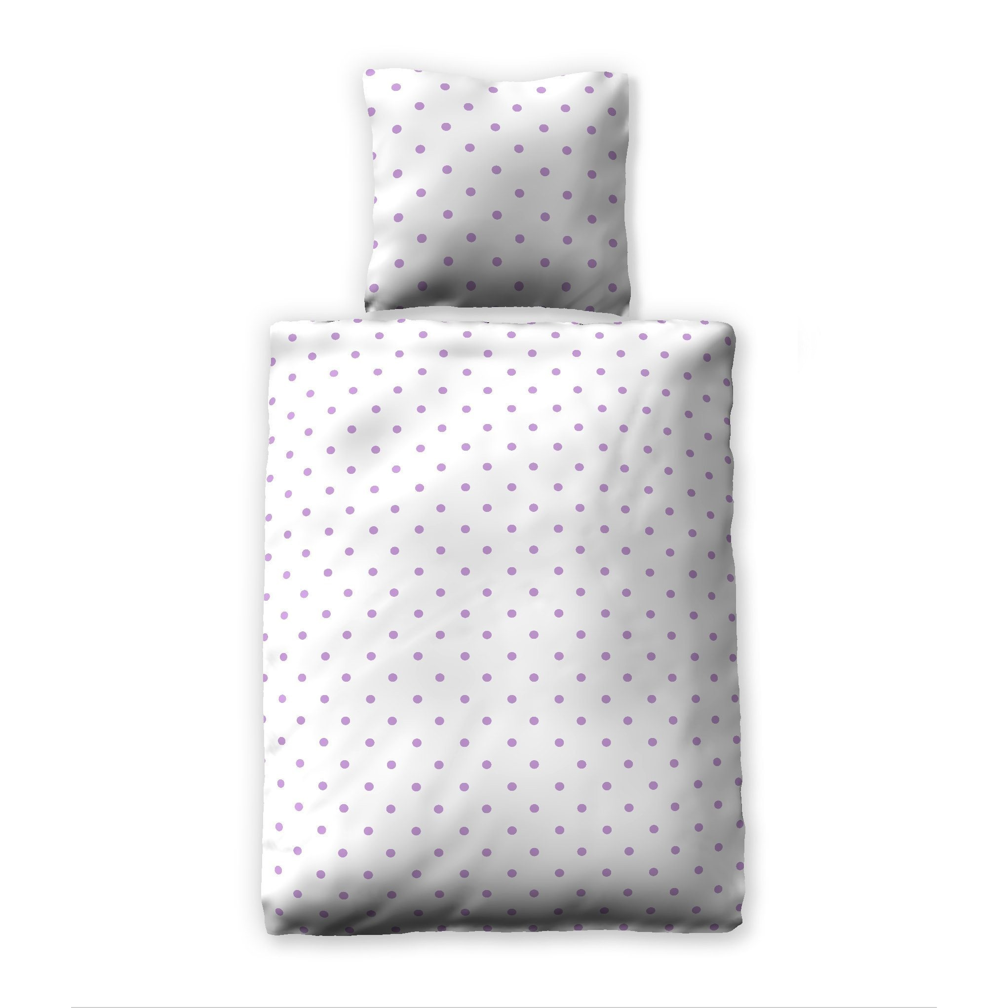 Fine Fibre Bedding Winter Bedding Warm Cuddly Flannel "dots Lilac" Dotted Points