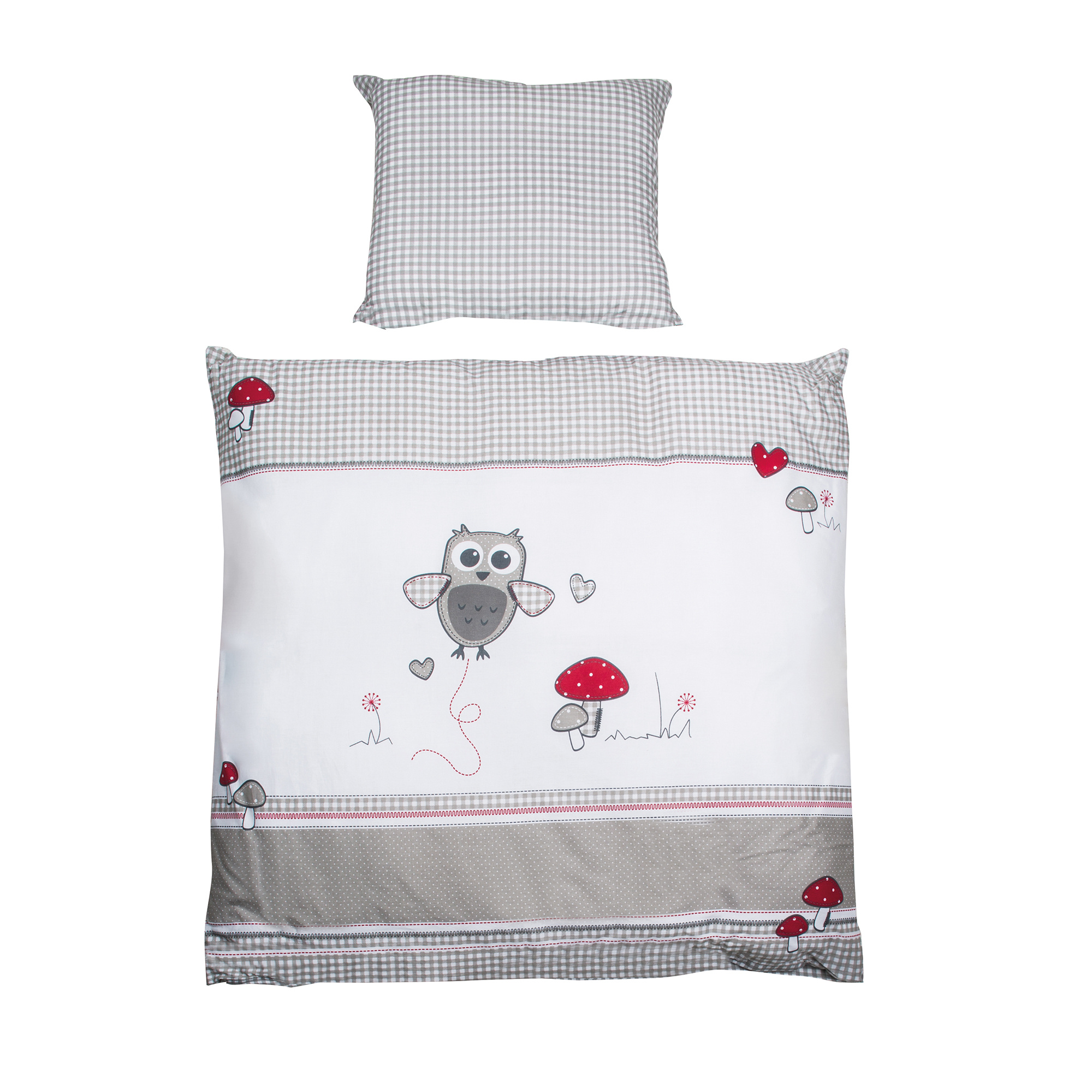 Image of Roba 'adam & Owl' 2-piece Bedding Set - 80 X 80 Cm Bed Linen