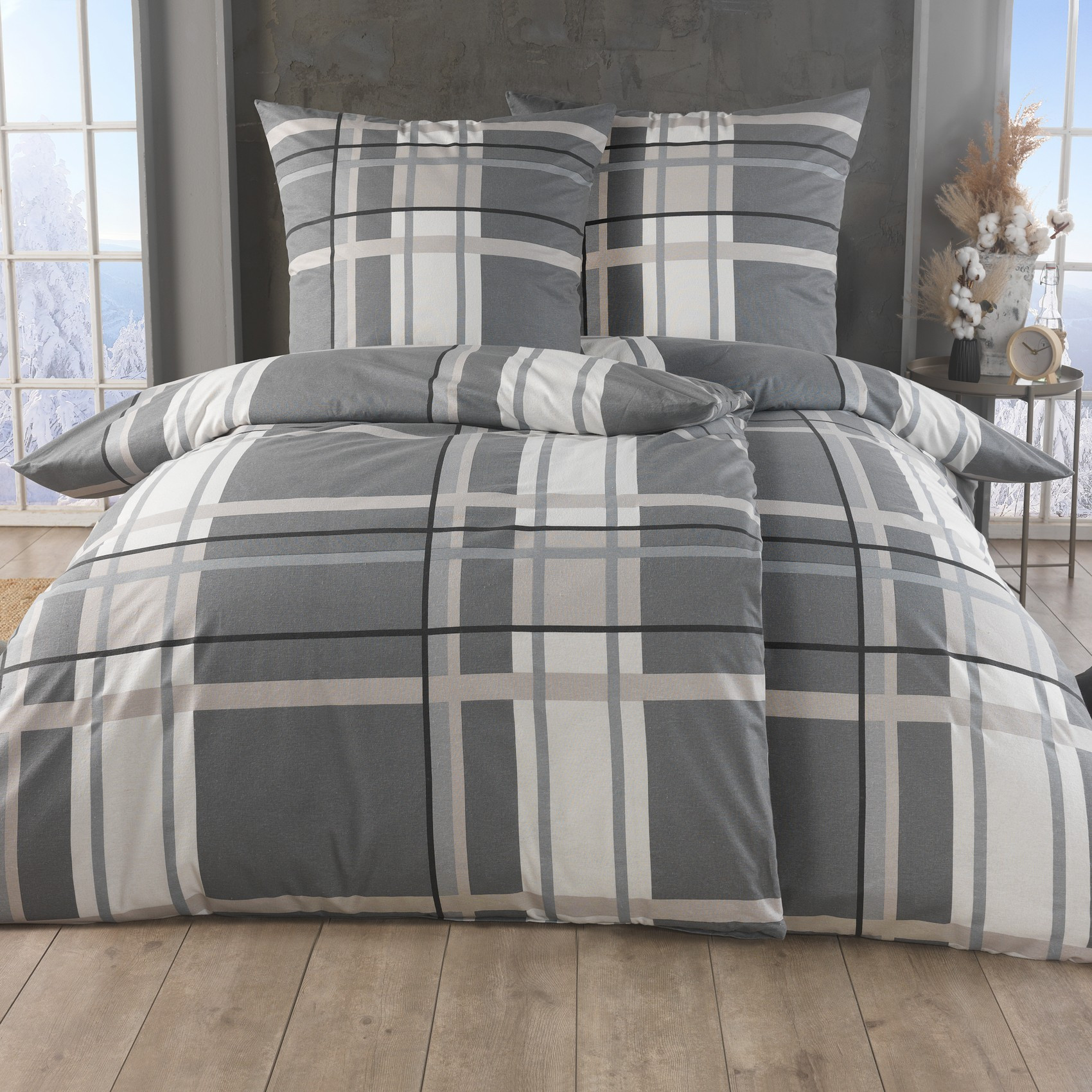 Image of Fine Mink Bedding Set 135x200, Pillowcase 80x80, Extra Plush Soft Cotton Duvet Cover 155x220, Cozy Winter Quilt, Kids Flannel Bedding Set