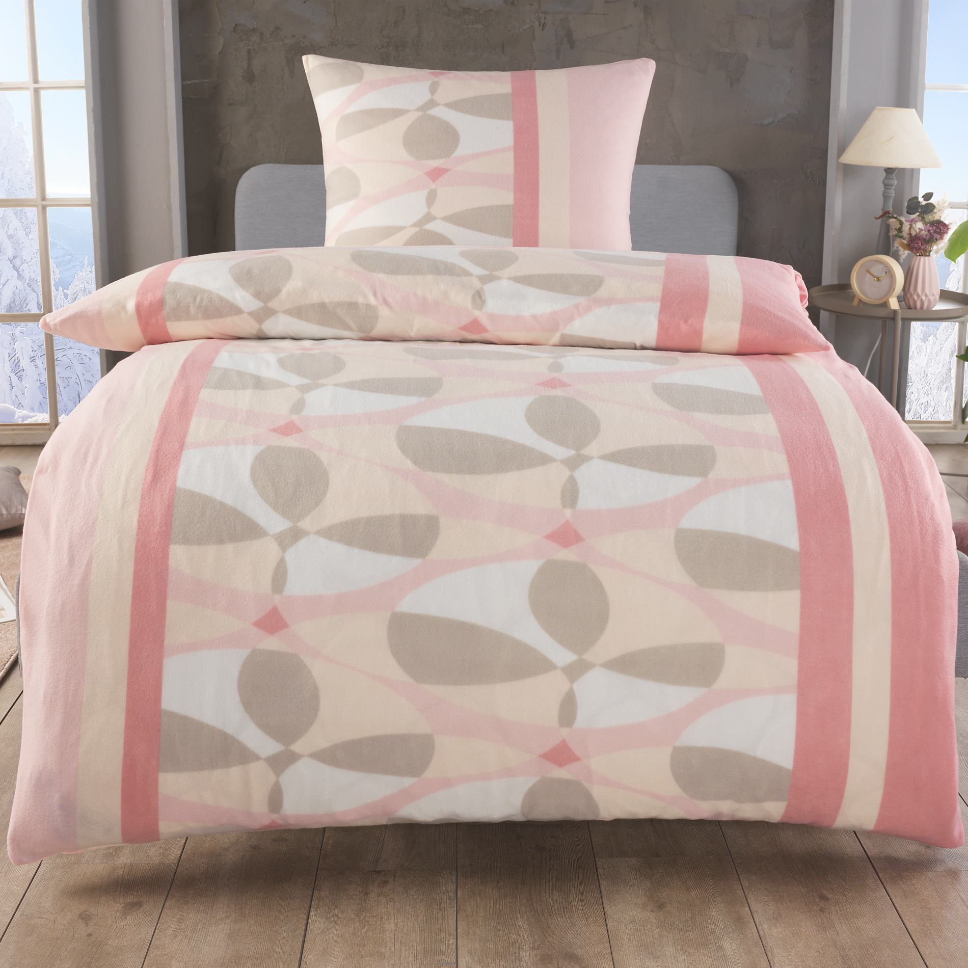 Image of Fleece Bedding Set 135×200 + 80×80 – Ultra , Thermal Winter Duvet Cover & Pillowcase With Zipper, 60°c Washable, Hypoallergenic – Set